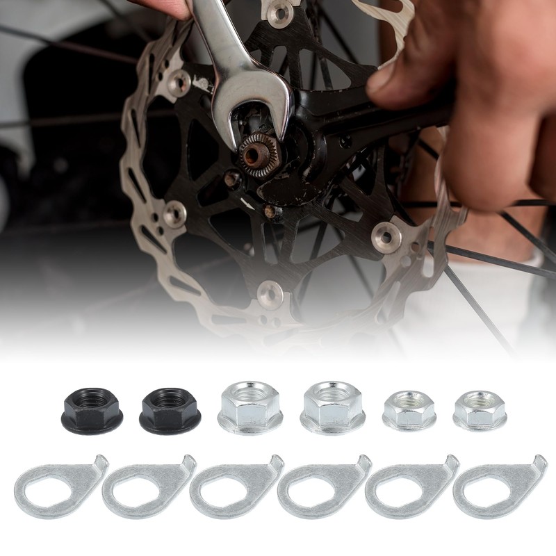 QUARKZMAN 1 Set Bicycle M8/M9.5/M10 Bicycle Nut M8/M10 Safety Disc