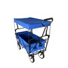 GLCHQ Metal Frame 150 Lbs Capacity Folding Wagon, Heavy Duty