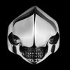Mens Unisex Stainless Steel Ring Shield Alien Teeth Silver L69