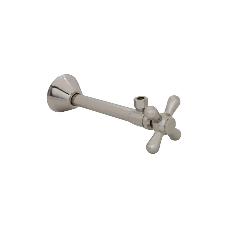 Westbrass D1112X-05 Cross Handle Angle Stop Shut Off Valve 1/2"