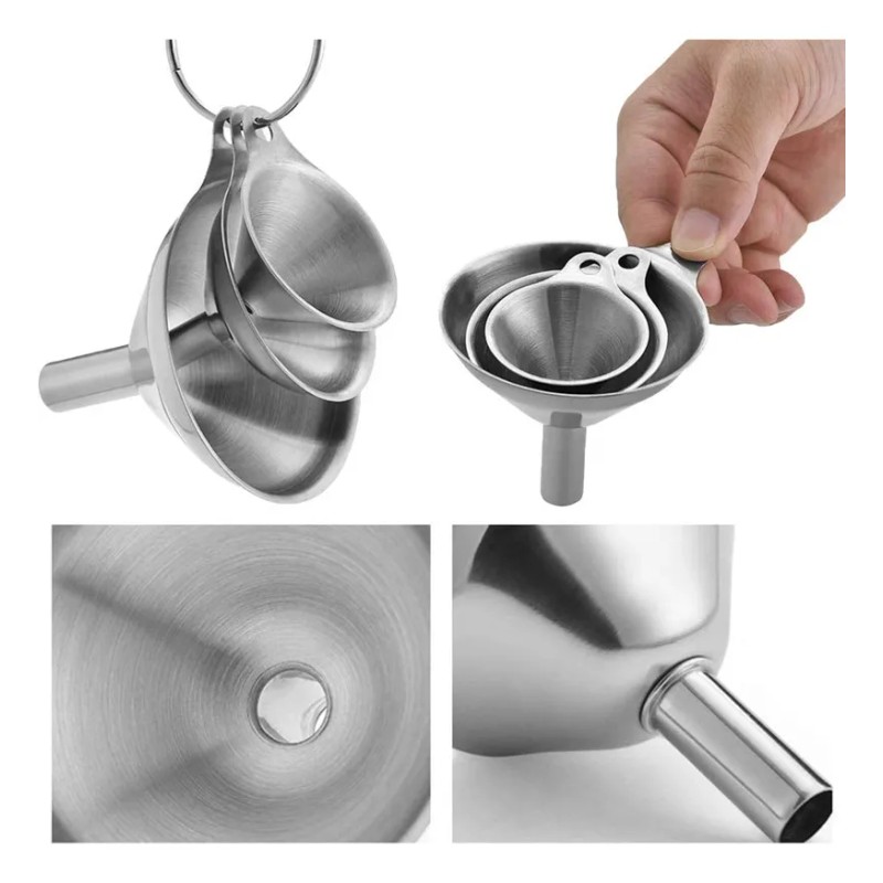 Mini Embudos De Cocina Para Llenar Botellas, Acero Inoxidabl Steel