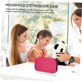 FELTECHELECTR 1Pc Stethoscope Carrying Bag Organizer with Mesh Pocket Case for Nurse Accessories Portable Stethoscope Storage Pouch Shockproof Design