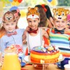 Homiliky 24Pcs Animal Birthday Party Hats and Headbands, Jungle Safari