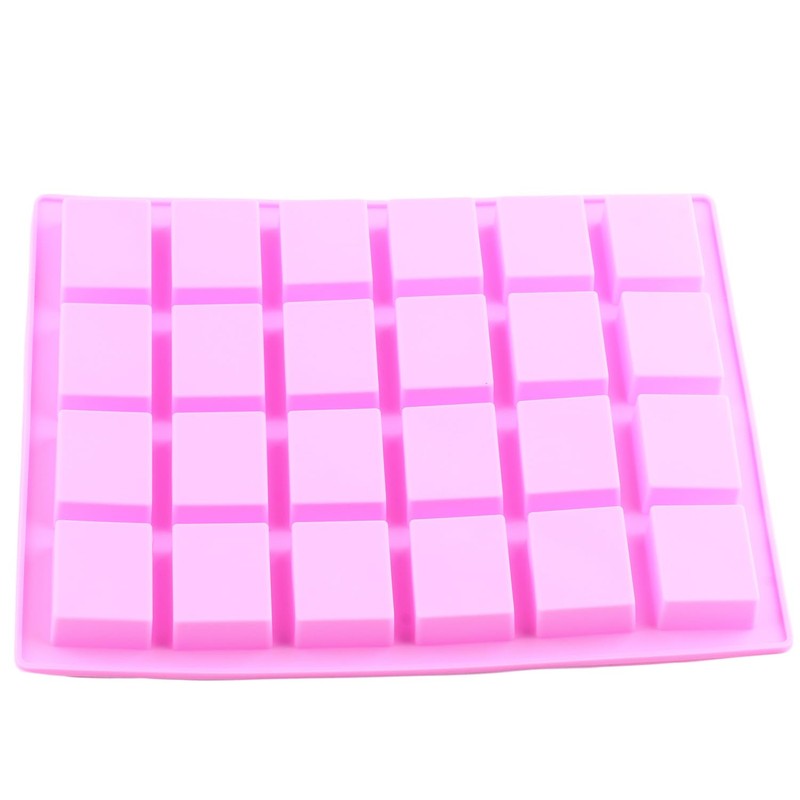 AIBOYA 24 Cavity Rectangle Silicone Candy Molds For Candy Caramel