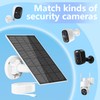 GMK 3W Solar Panel for Security Camera, 5V USB-A Port