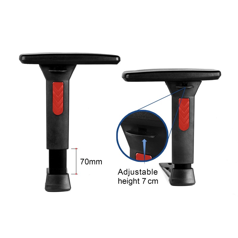 Frassie Height Adjustable Gaming Chair Armrest Pair Boss Chair Arms