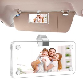 Kakalote Car Sun Visor Photo Holder, Car Picture Frame with Visor Clip Photo Holder Displays(1 Sets)