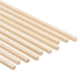 Wood Square Dowel Rods 5/16 inch x 36 Pack of 50 Wooden Craft Sticks for Crafts and Woodworking by Woodpeckers