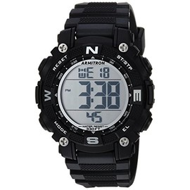 Armitron Sport Quartz Fitness Watch with Resin Strap, Black, 28.85 (Model: 45/7099BLK)