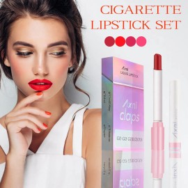 Lápiz Labial Suave, 4 Juegos De Humectantes Y Brillo Labial Multicolor