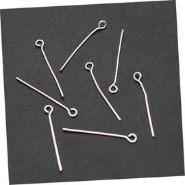 jojofuny 200pcs Stainless Steel Open Eye Pins for DIY Jewelry Making Craft Accessories for Beginners and Professionals for Creating Unique Jewelry Designs