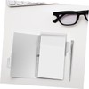 Operitacx Metal Card Box Notebook Small Notepad with Pen Small