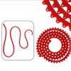 Fafeicy Woodworking Profiling Strip,PC Red Flexible Curve Template Guide Chain