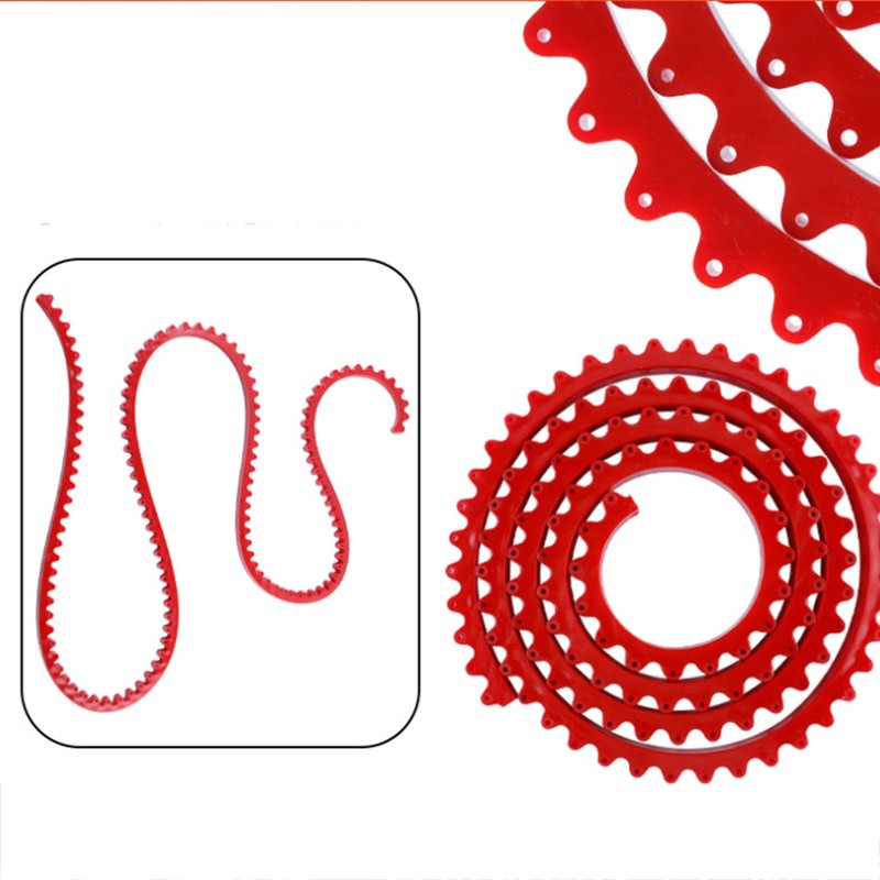 Fafeicy Woodworking Profiling Strip,PC Red Flexible Curve Template Guide Chain