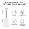 siyuwuro 100 Pcs Nail Drill Bits Small Sanding Bands #180#240