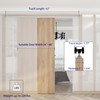 JUBEST 8FT Commercial Grade Pocket Door Hardware and Track Set,