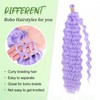 Purple Braiding Hair 18 Inch 2 Packs Long Lavender Purple
