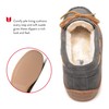 Minnetonka Womens Pile Lined Hardsole Moccasin, Charcoal, Size 8 Wide