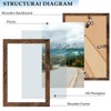 QOTIB 6x9 Picture Frame Deep Brown for Wall Hanging, Wood