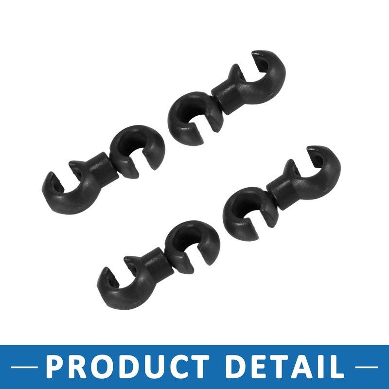 A ABSOPRO Bike Brake Cable Clip S Style Clamp Plastic