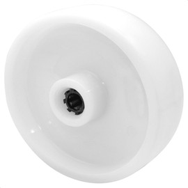 WAGNER 04952501 Swivel Castor / Fixed Castor / Furniture Castor Replacement Wheel Diameter 125 mm White Load Capacity 100 kg