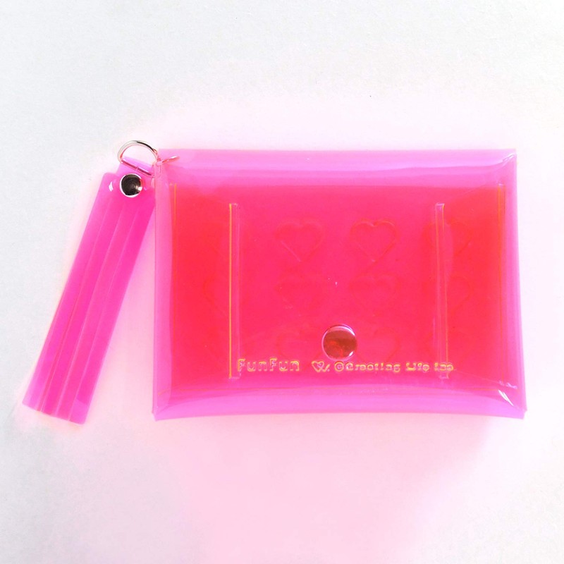 Greeting Life Clear Card Case FunFun Pink YYZ-36
