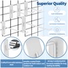 Waltool 20Pcs Gridwall Hooks, Metal Grid Panel Hanging Peg Hooks,