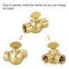 PATIKIL M10 Sloped Ceiling Adapter, Rotatable Swivel Hanging Angled Brass