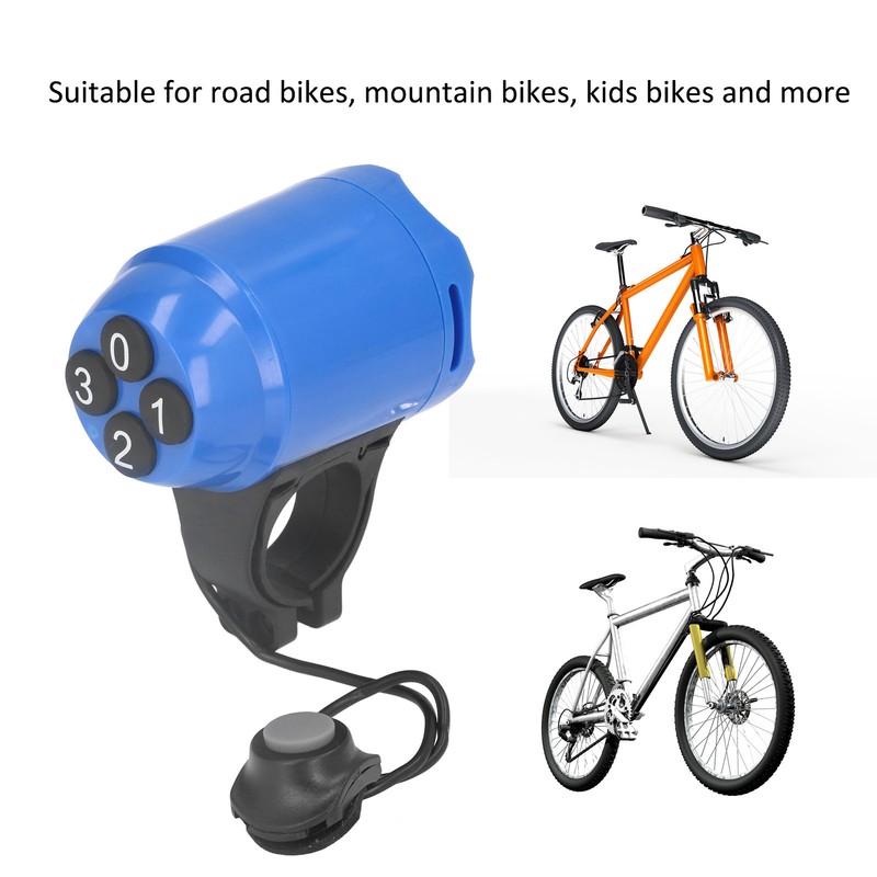 Bike Alarm Horn Electric Bicycle Security Bell Waterproof ABS Adjustable