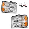 KarSpareHub Headlights Assembly for 07-13 Chevy Silverado 1500 for 07-14