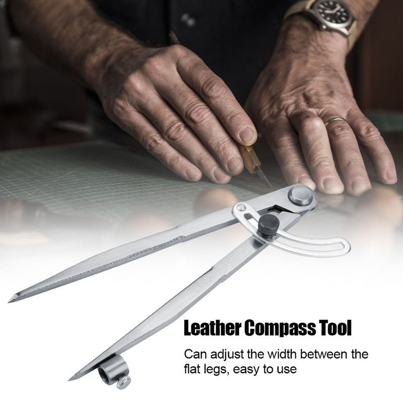 Compass Scriber Locking Wing Divider Woodworking Metal Scribe Tool Drawing