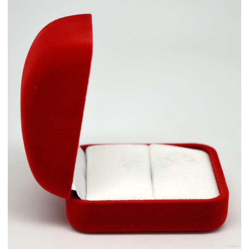Novel Box Red Flocked Ring Gift Box Jewelry Display