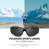 SIPHEW Polarized Sports Sunglasses for Men, Wrap Around Sun Glasses