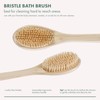 EcoTools Bath Bristle Brush, Bath Brush with Long Handle, Cleanse