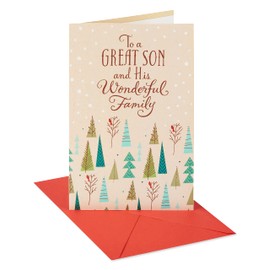 American Greetings Christmas Card for Son and Family (Everything Merry)