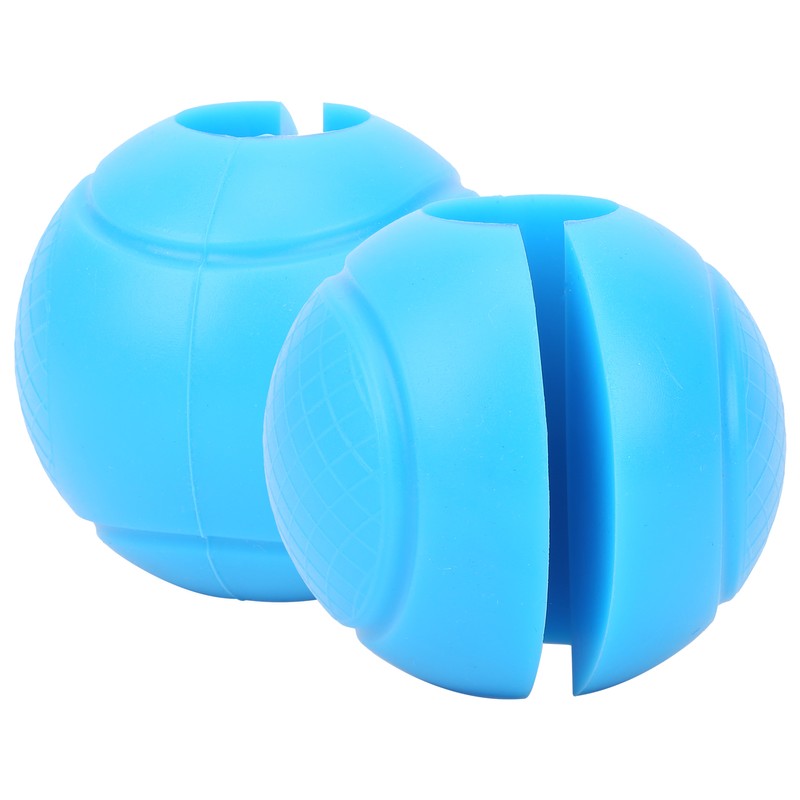2pcs Barbell Grips Round Thick Silicone Dumbbell Adapter Balls Barbell