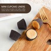 1000 Stück braune Mini-Kuchen-Pappbecher, Eierkuchen-Dessert-Plätzchen-Papierschalen, spezielle backende runde Pappbecher, Muffins,