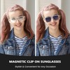 Xfeel Magnetic Clip On Sunglasses Aviator Frame with Clip-on Sun