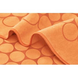 Gecko Touch Yoga Mat Towel - Unbeatable Double-Sided Silicone Grip for Ultimate Stability, Wet or Dry | Designed for Hot Yoga, Pilates, Sweaty Exercises | Classic Collection (Desert Orange)
