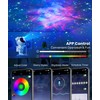 FOMYHEARD LED Starry Sky Projector Astronaut Night Light, DIY 256