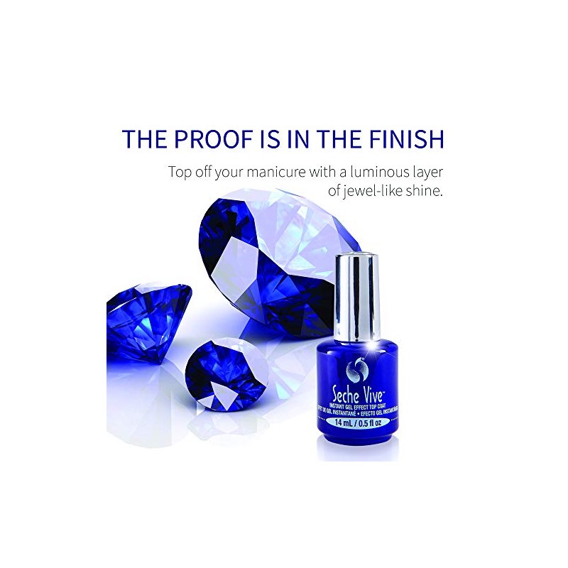 Seche Vive Gel Effect Top Coat Esmalte de uñas para