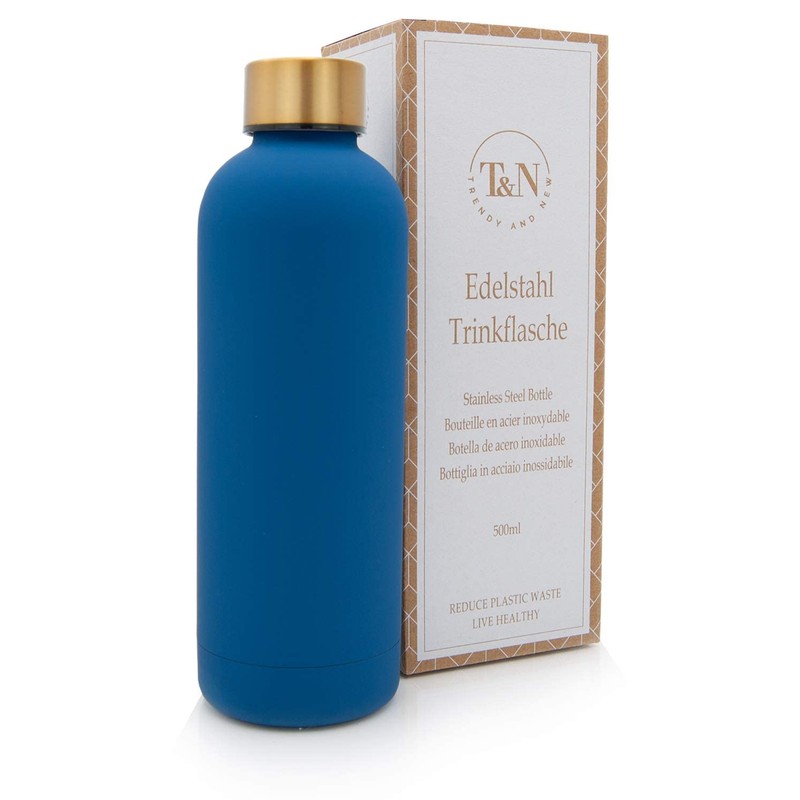 T&N Classique Stainless Steel Drinking Bottle 500 ml Blue /