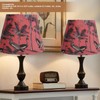 Large Beautiful Lampshade, Modern Simple Velvet Exquisite Flamingos Pattern Conical