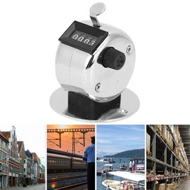 Atyhao Tally Counter, 4 Digit Clicker Counter Manual Shot Counter Scorer Mechanical Palm Clicker for Personal Counter Sports School