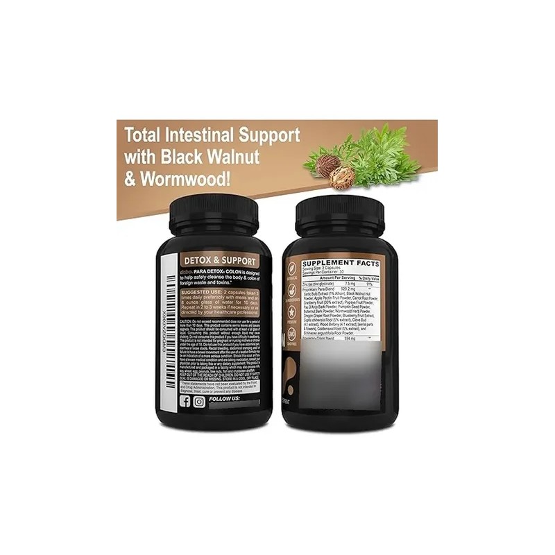 Dr. Bo Limpieza De Colon 60 Cápsulas Herbal Hecho En