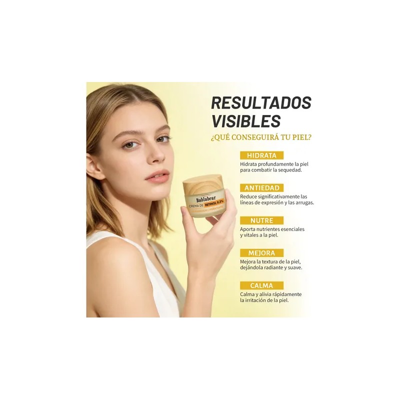 Crema Facial Antiarrugas Con Retinol 0.3 100ml Día Y Noche