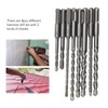 8Pcs Hammer Drill Bit Carbide Tip 2 Flute Drilling Tool