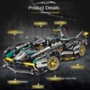1012PCS High Tech 1:14 Black Golden V12 Concept Super Sports