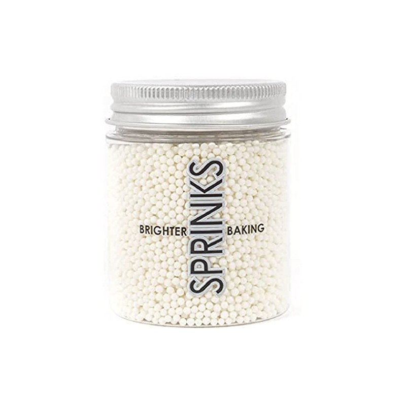 Sprinks Cachous Pearl Beads Sprinkles 85 g, 2 mm Size,