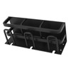 Toothbrush Holder Space Aluminum Rust Prevention Black Toothbrush Storage Rack